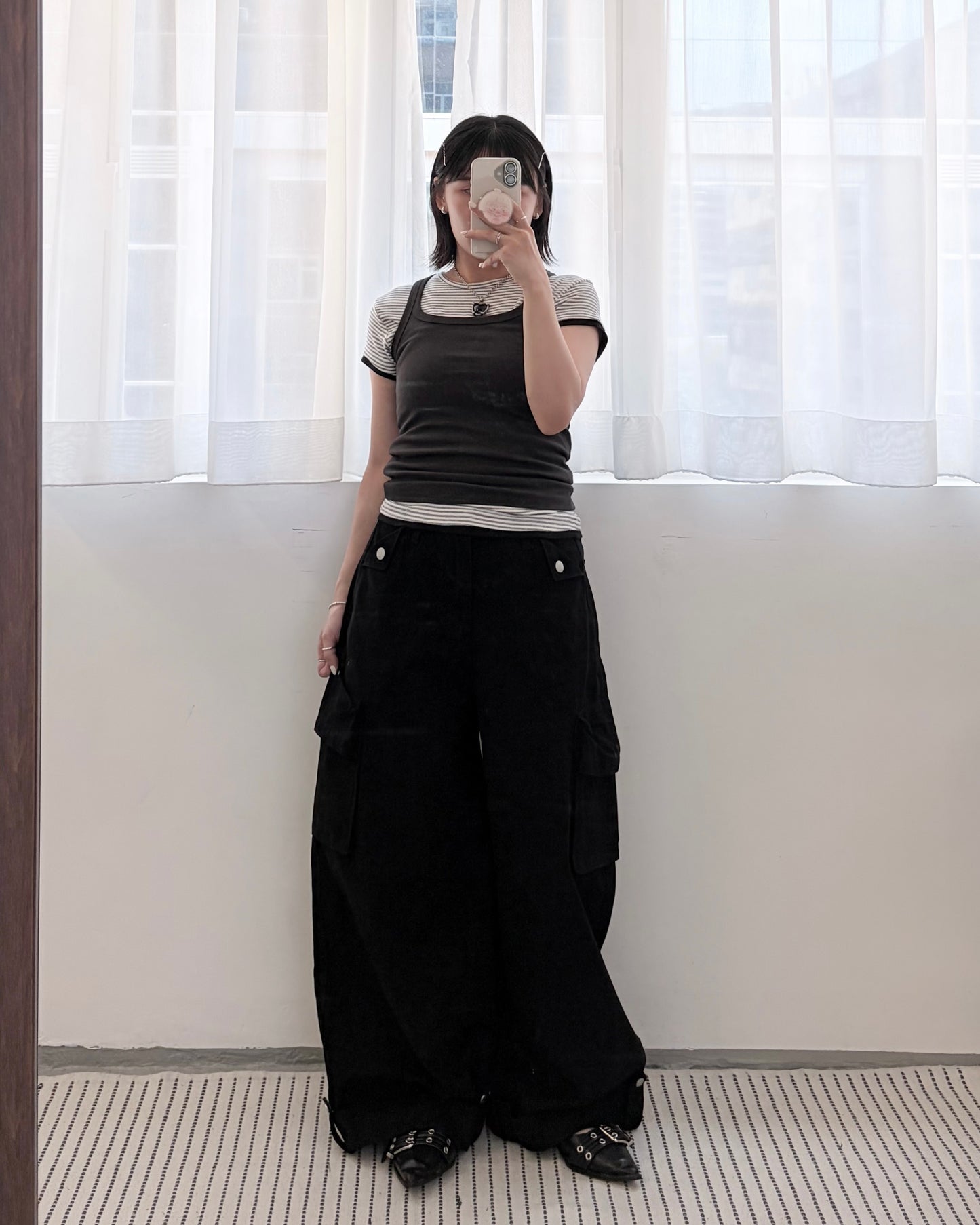 PT122- Pocket Pants | Khaki | Black