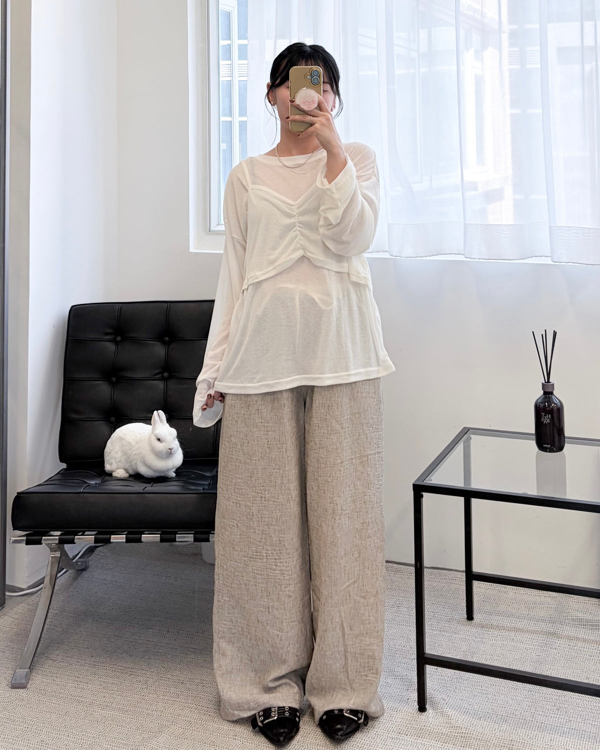 TP847- T-Shirt & Shirred Bustier Set | White | Grey | Brown | Black