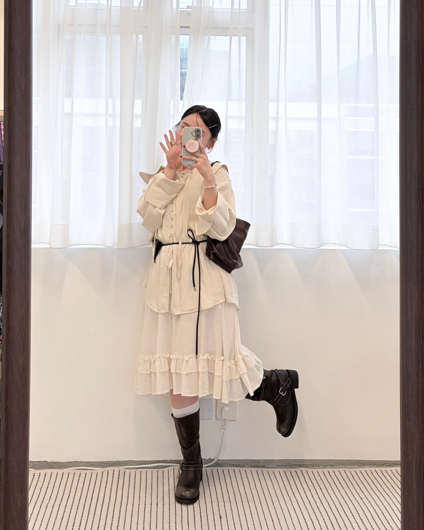 TP785- Sailor Coller Rayon Blouse | White | Beige | Blue | Black