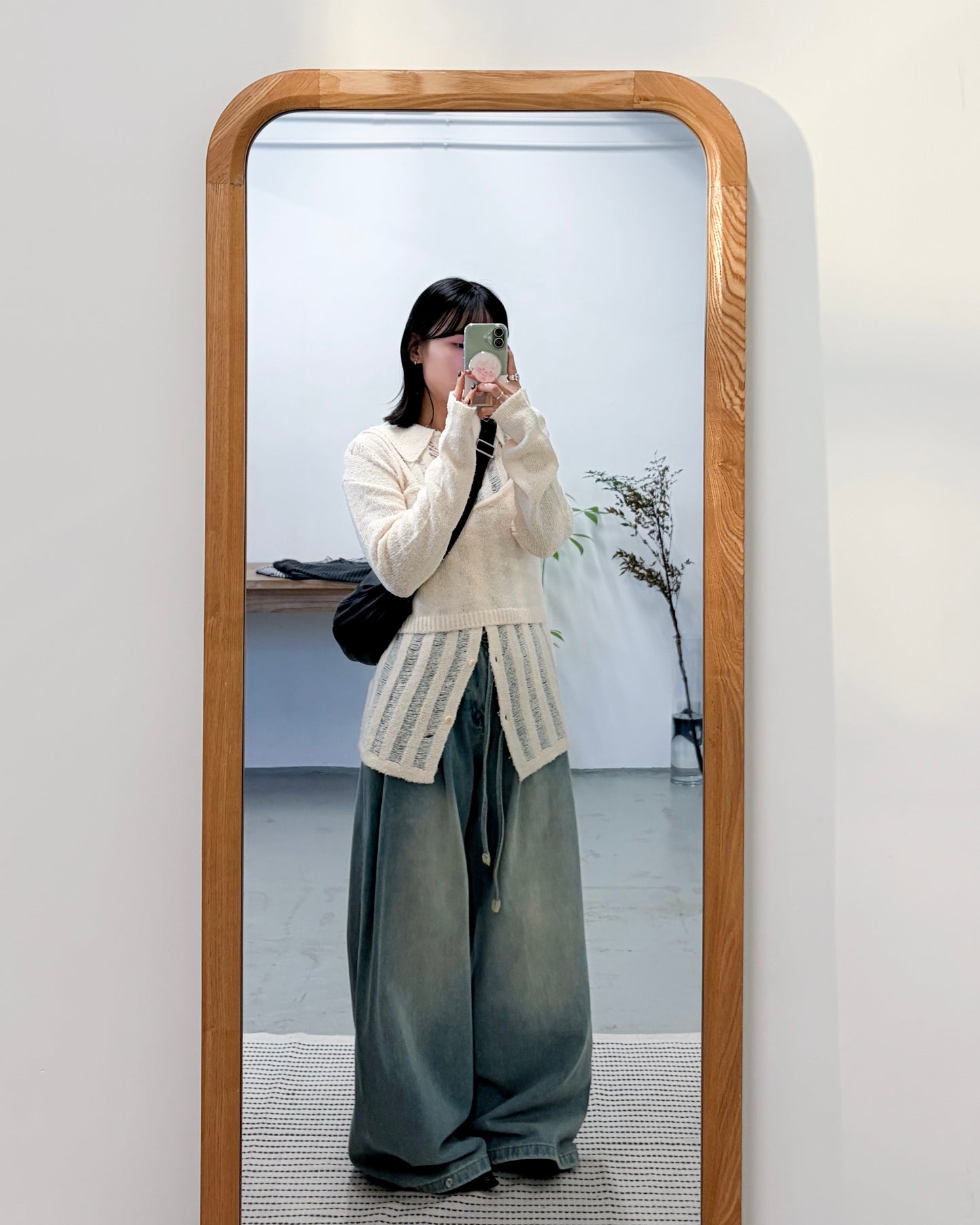 TP713-高質破爛Knit Set Top | Ivory | Grey | Brown ( 2件裝 )