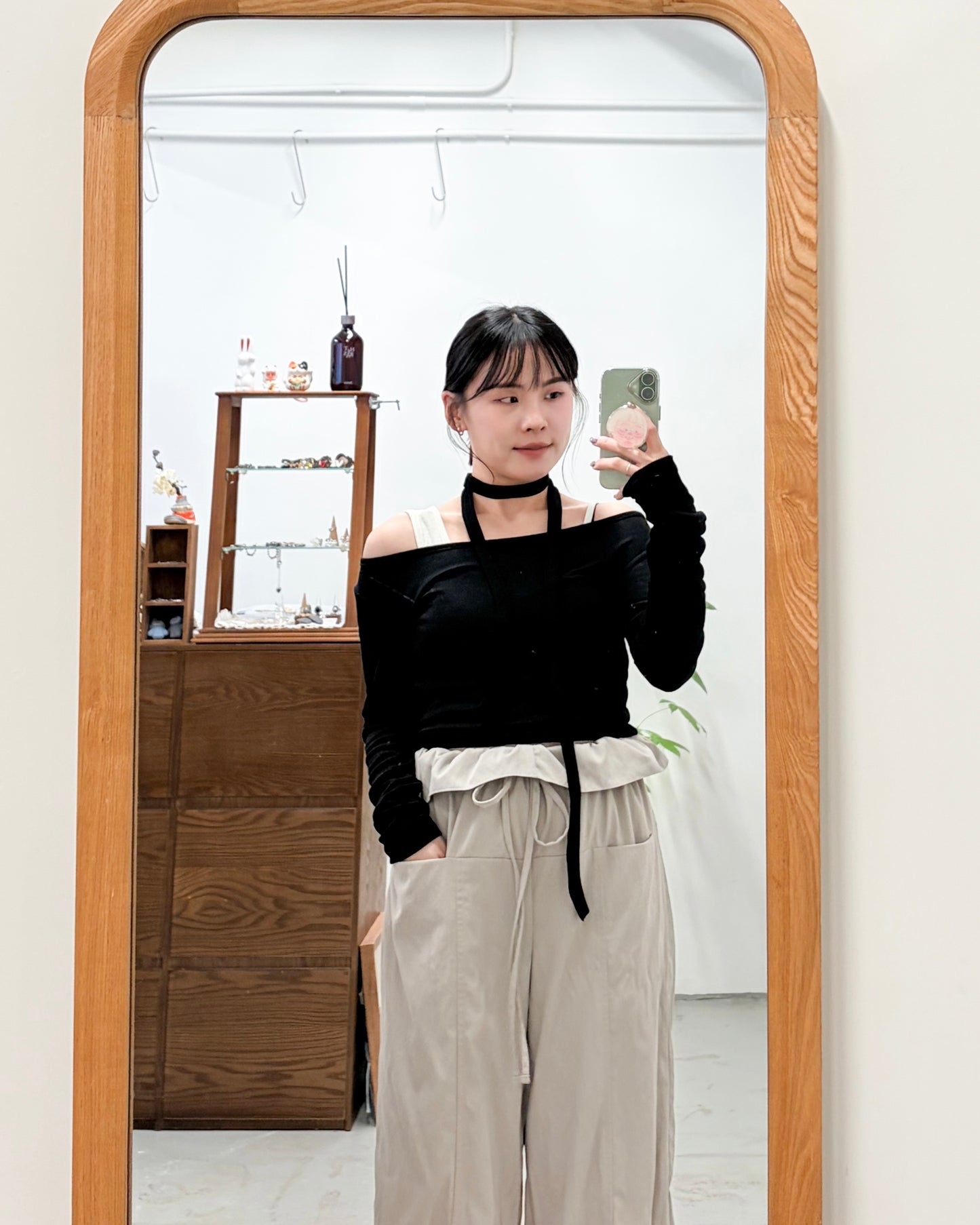 TP737- 2 in 1 Set Top With Neck Strap - Brown | Navy | Black