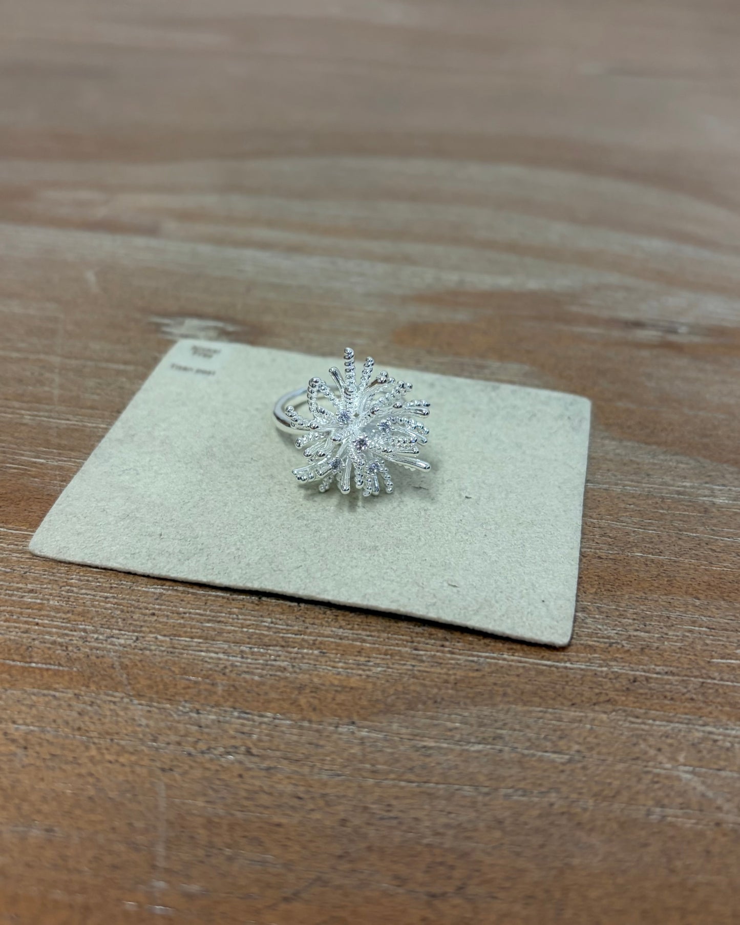 AC290- Silver Fireworks Ring