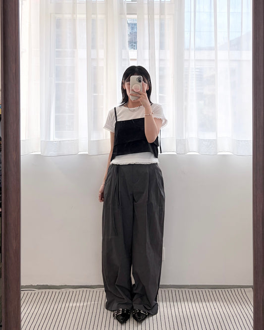 PT118- 爽身連Belt灰色西褲 ( S / M )