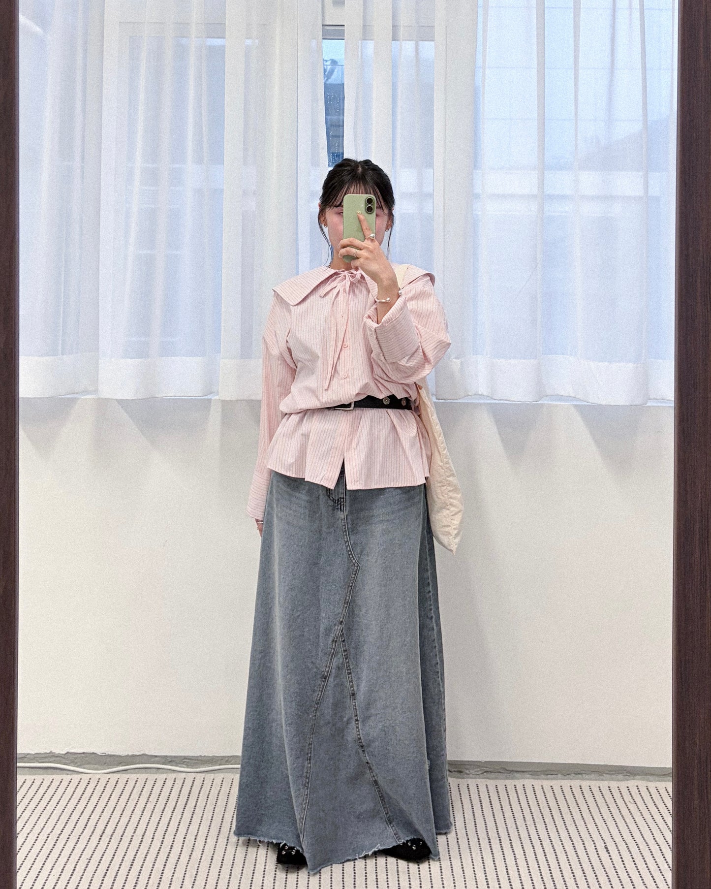 TP777- Sailor collar shirt | Pink | Yellow | Blue