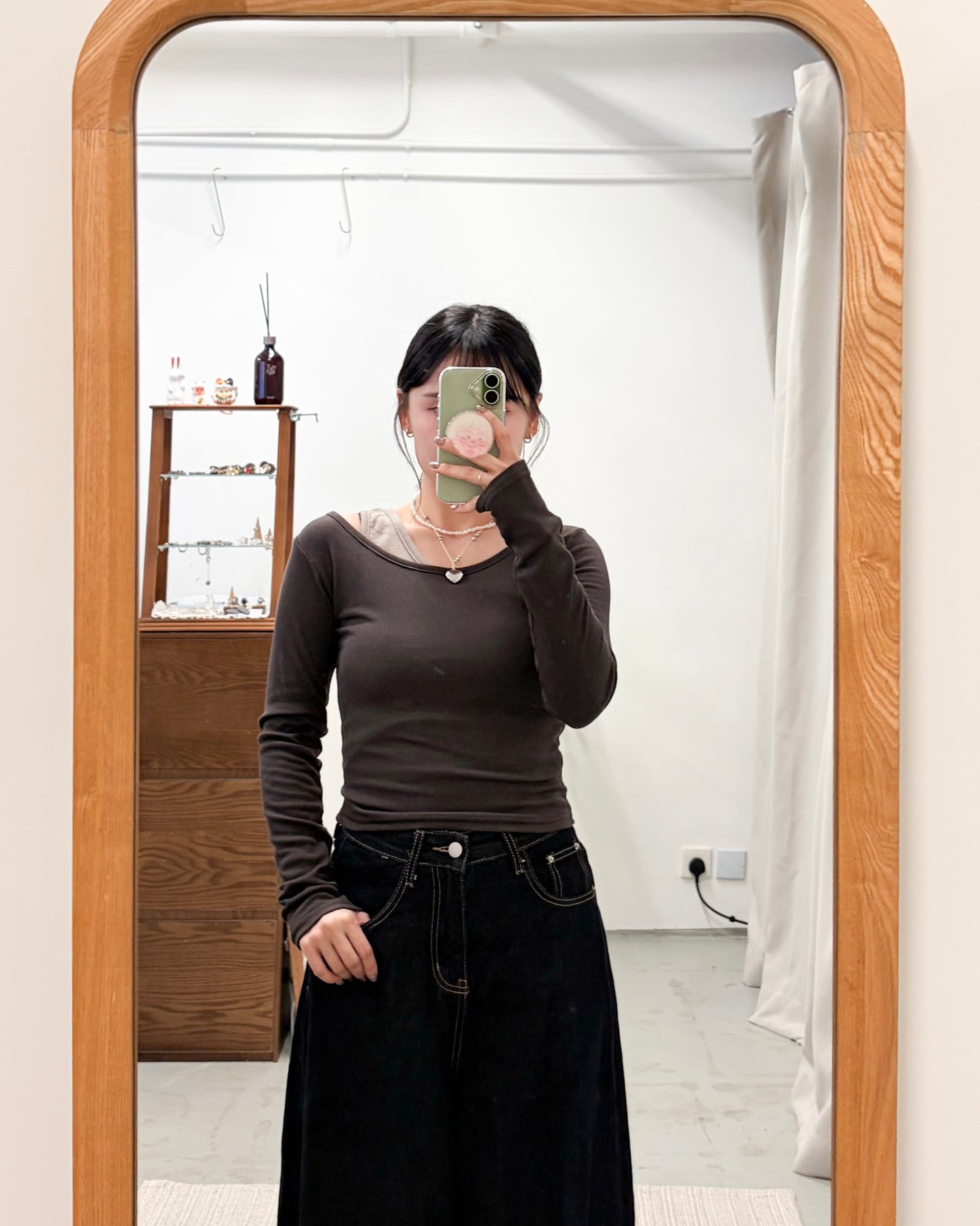 TP737- 2 in 1 Set Top With Neck Strap - Brown | Navy | Black