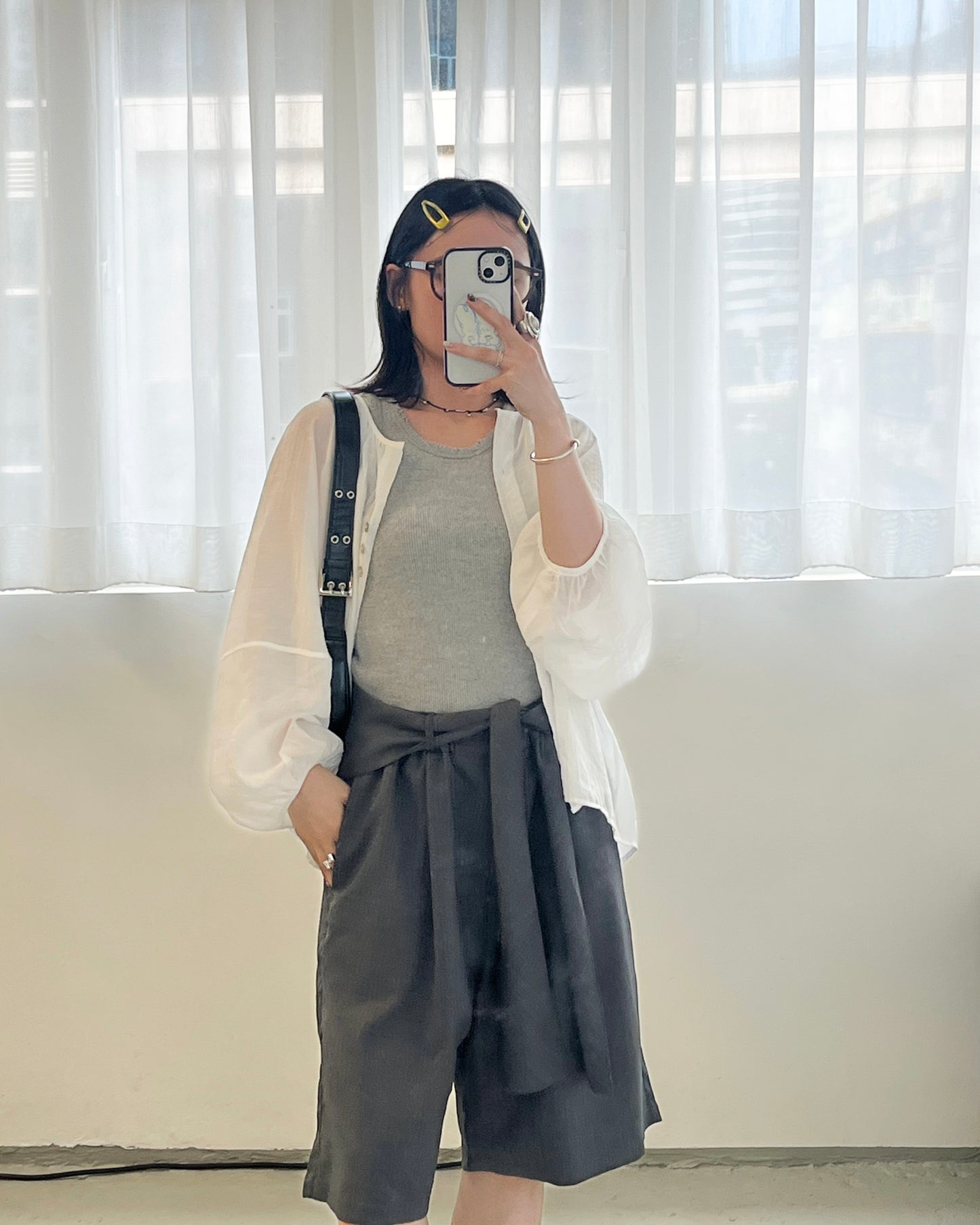 TP655- 破邊直紋背心 ｜Grey | Charcoal | Navy