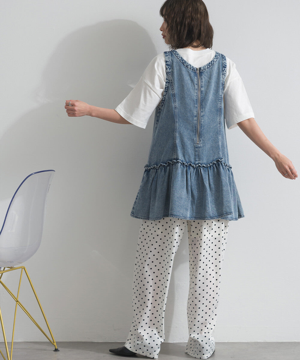 TP753-  2 Way Cool Touch Tunic | Blue Denim | Black Denim
