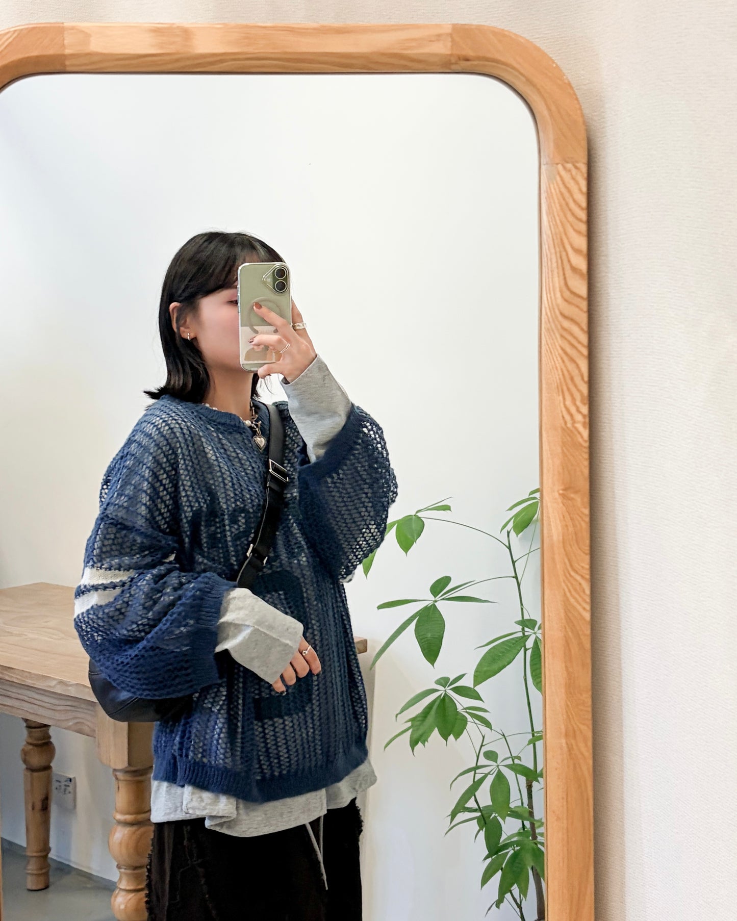 TP707- Printed Sweater x Knitwear Set | Ivory | Navy | Brown