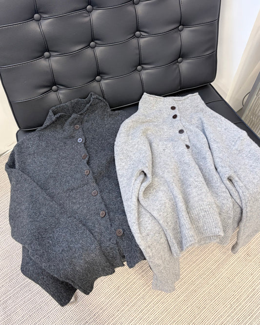 早鳥優惠 JK53- 3 Way Cardigan | Grey | Charcoal