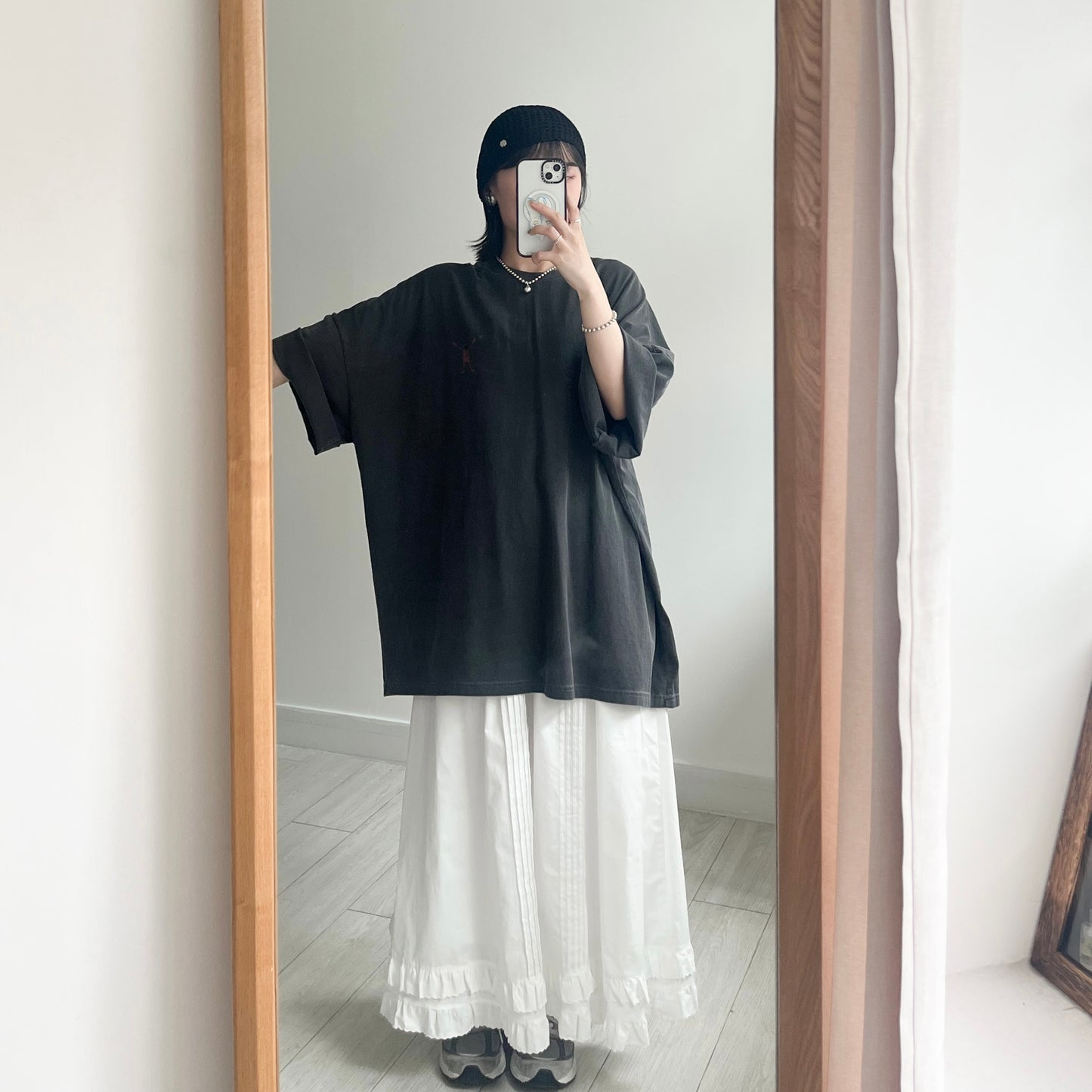 TP485- 芝麻街 UNISEX Big Tee | Charcoal