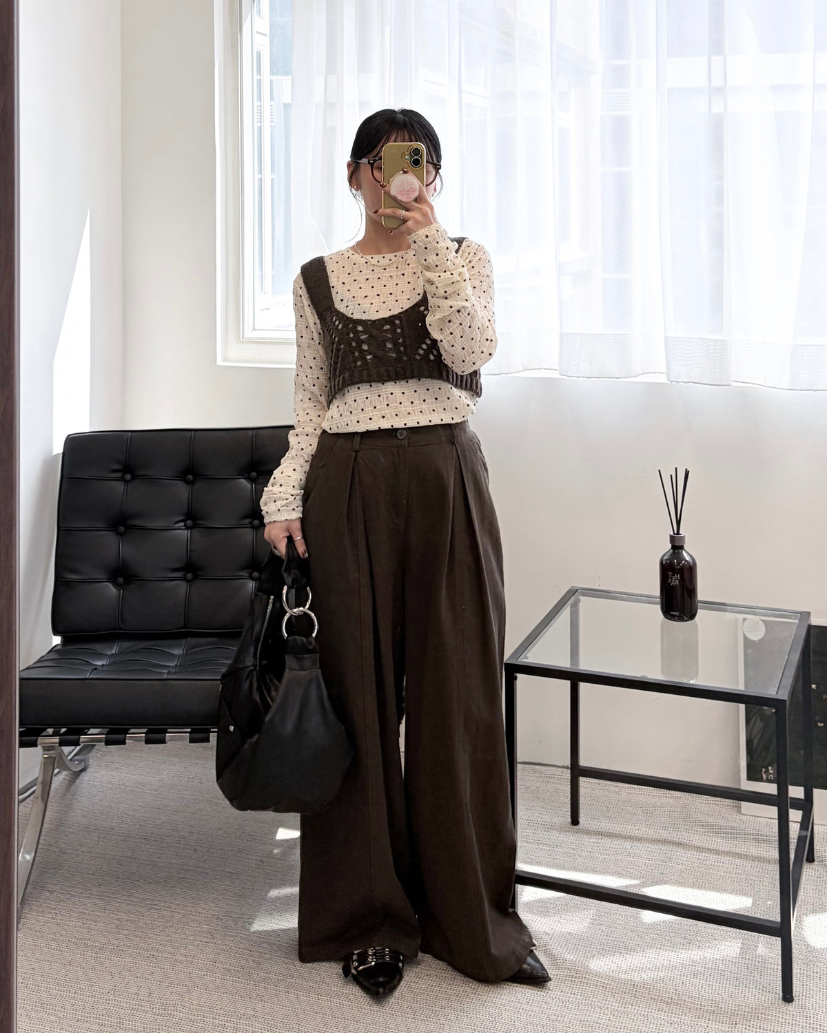 TP844- 2Way Openwork Bustier | Ivory | Brown