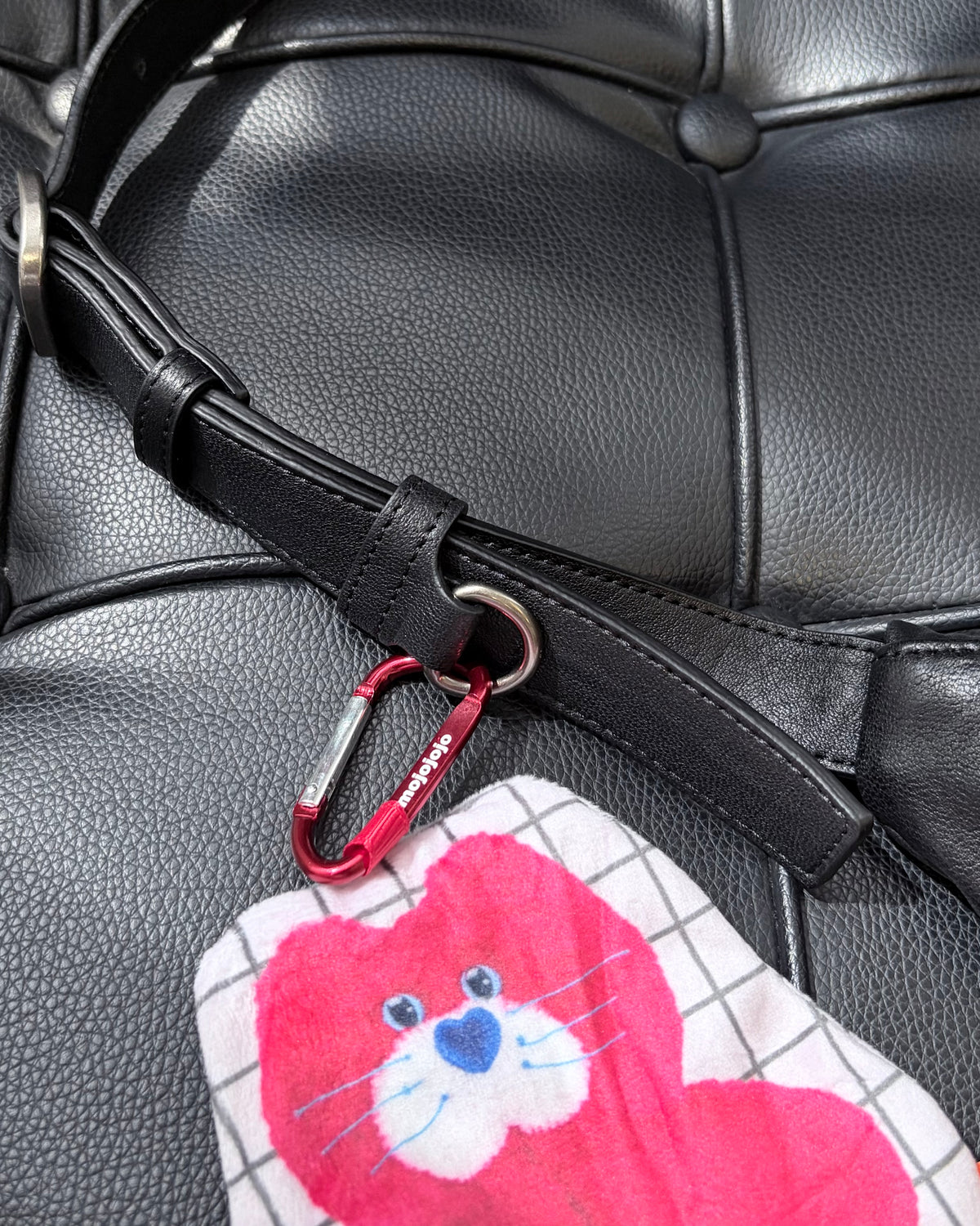 BG51- Croissant Leather Bag | Black