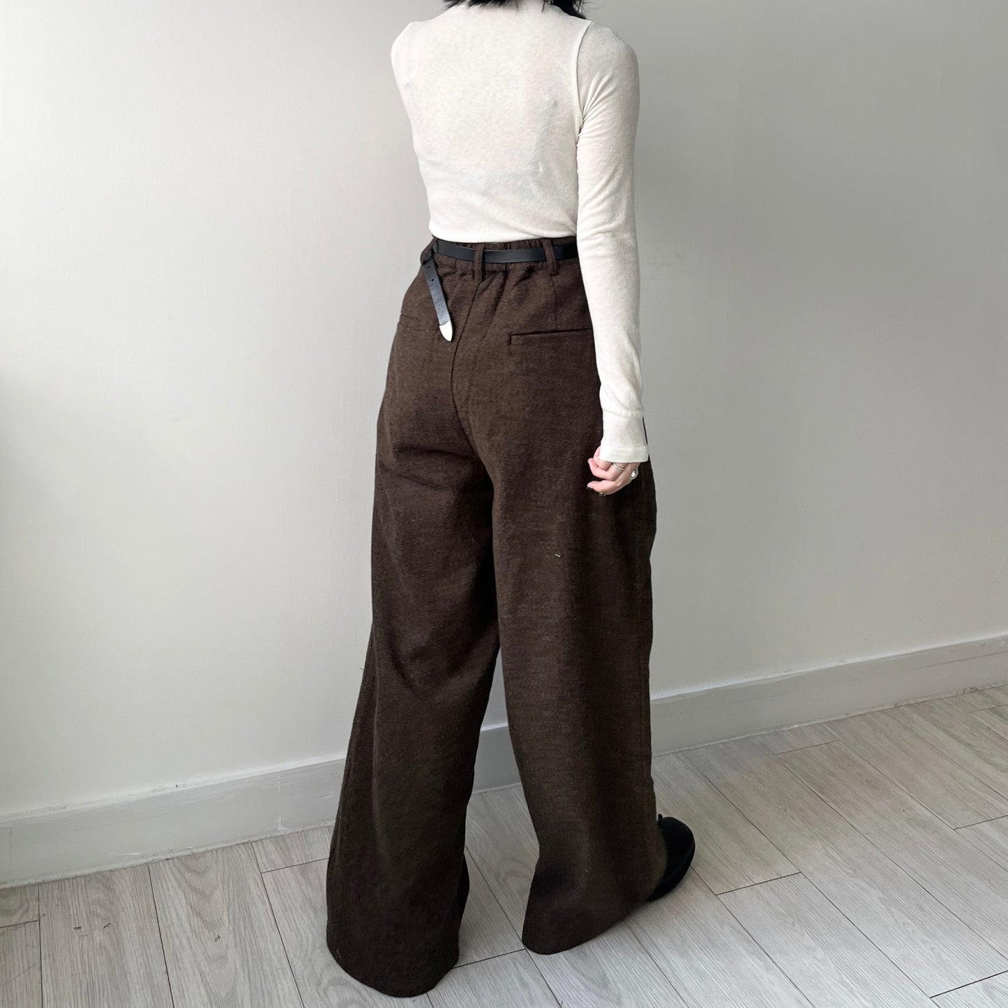 PT68- Full-Length Tuck Pant | Brown | Grey | Black