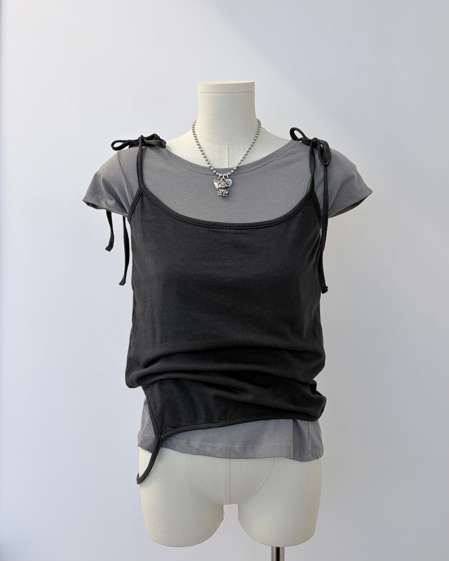 TP779- 3 Way Layer Vest Top | Blue | Brown | Grey | Black