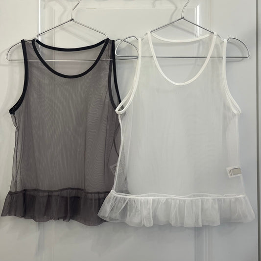 TP640- See-though Bubble Vest ( layer必備 ) White | Charcoal