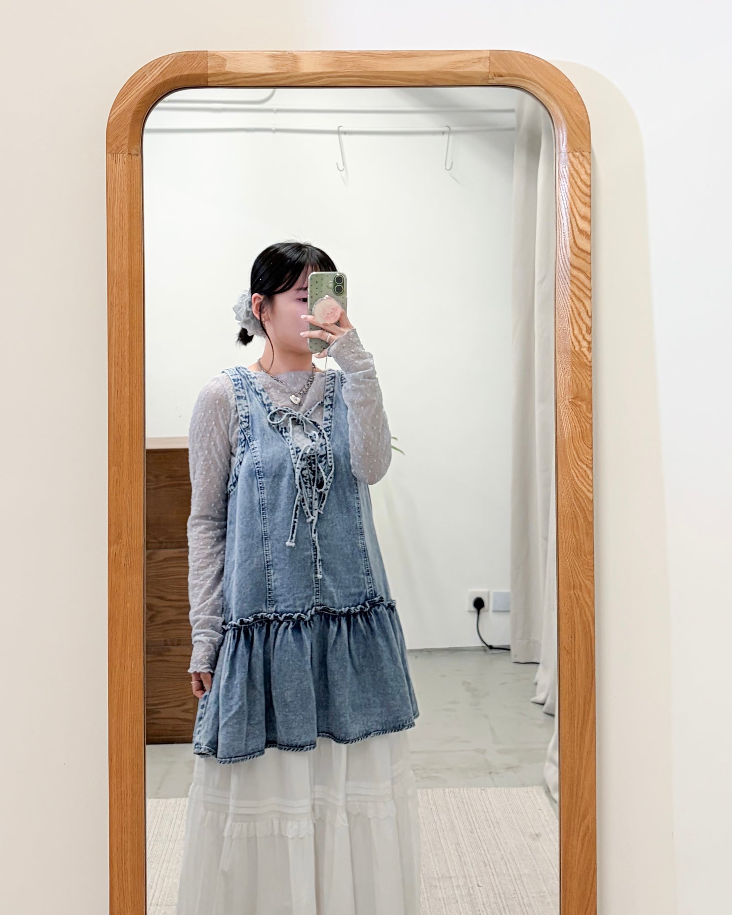 TP753-  2 Way Cool Touch Tunic | Blue Denim | Black Denim