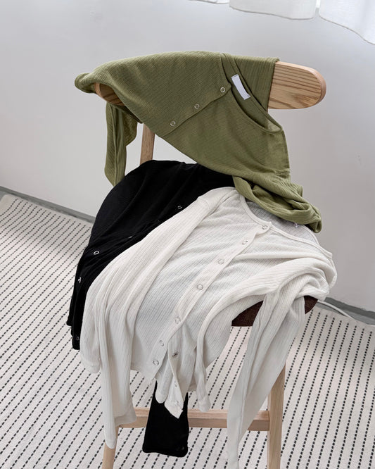 TP790- 薄薄Cardigan | Ivory | Lime | Black