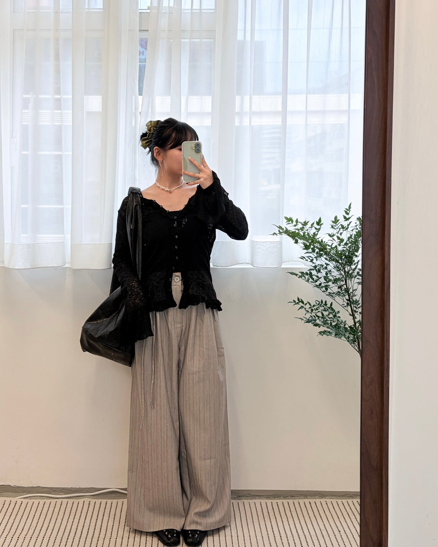 TP688- Gorgeous Ruffle Top | Ivory | Grey | Black