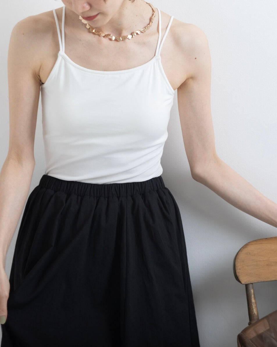 TP794- 🇯🇵UV Cooling Double Camisole With Cup | White | Blue | Charcoal | Black (涼感防UV)