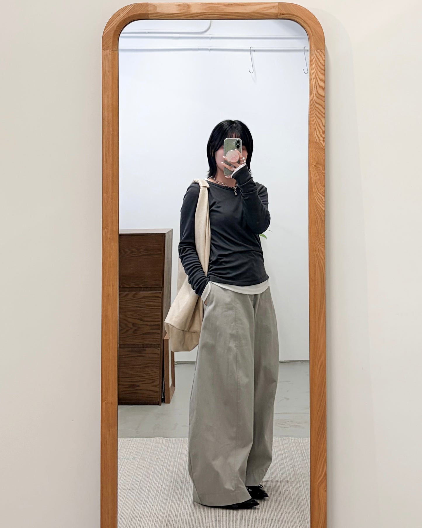 PT108- Baggy Pants | Light Grey | Charcoal | White