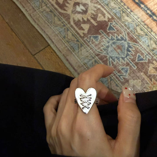 AC315- Heart Ballet Ring ( 開口戒指 )