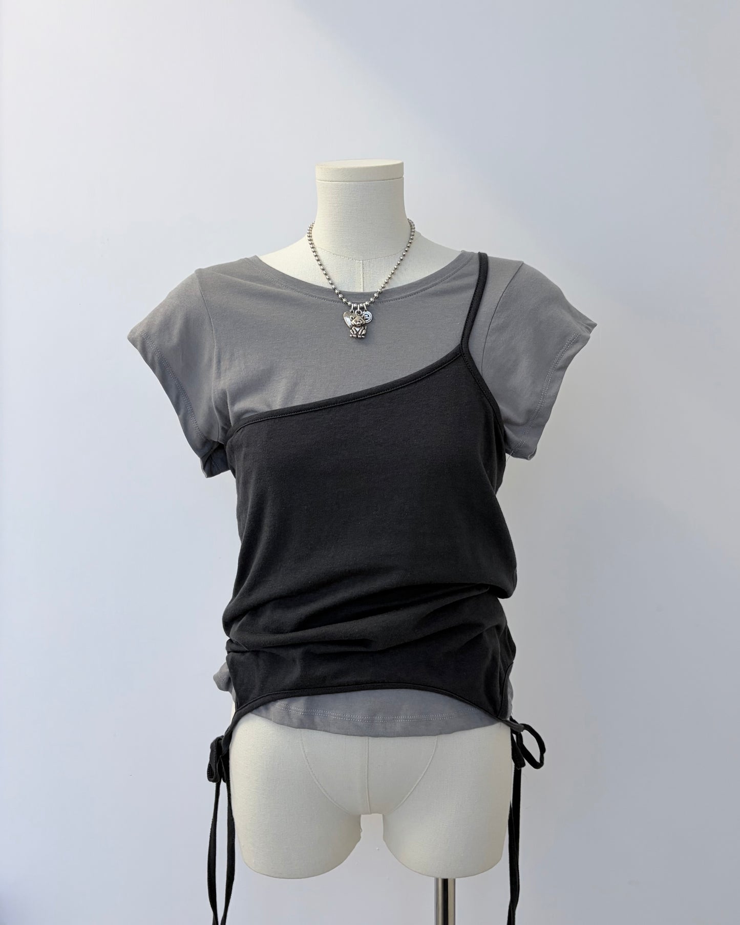 TP779- 3 Way Layer Vest Top | Blue | Brown | Grey | Black