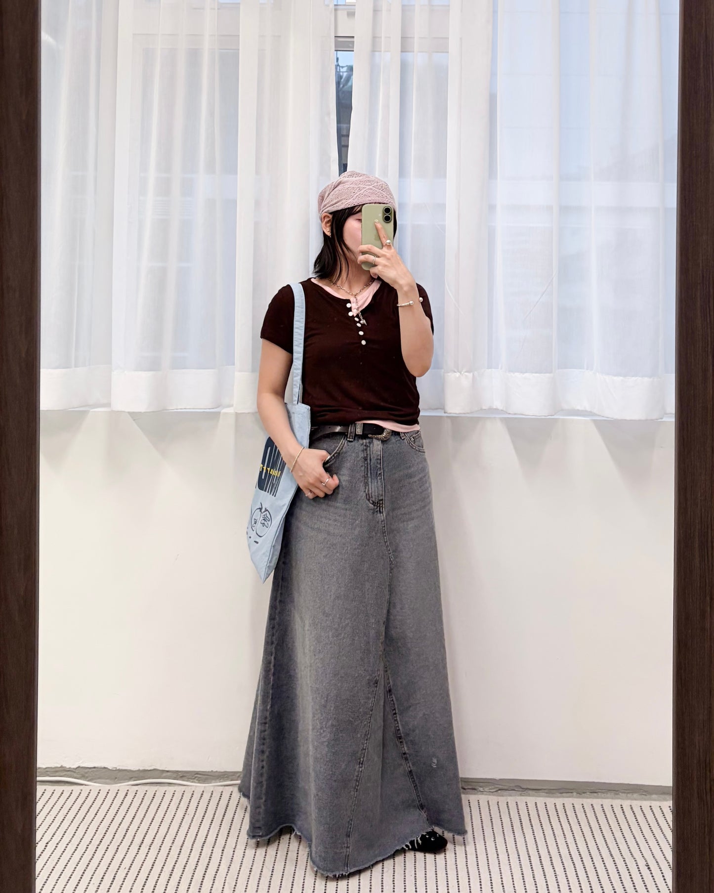 SK151- Daily Denim Skirt ( S / M )