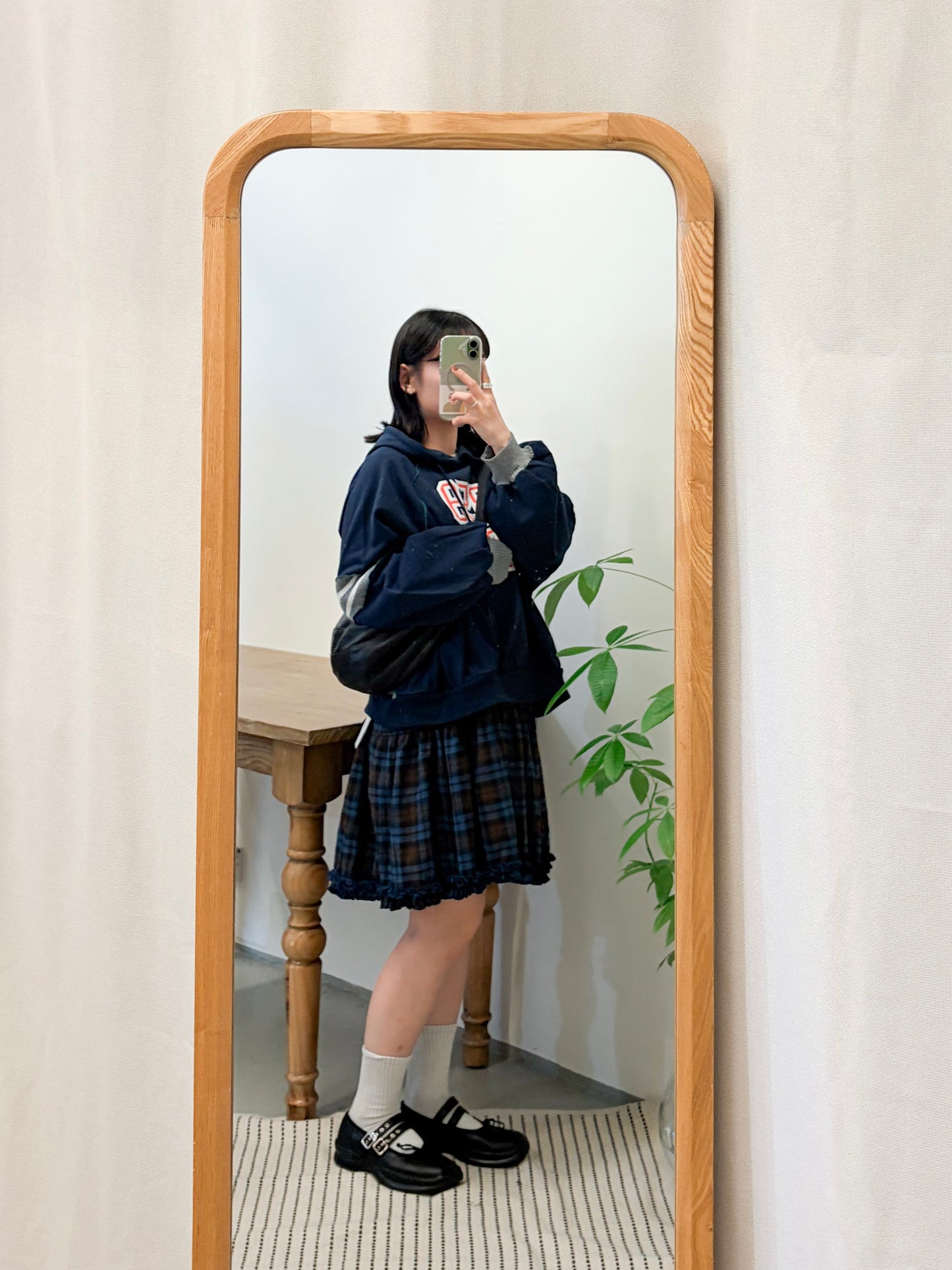 TP708- 拼布Printed Sweatshirt | Grey | Navy