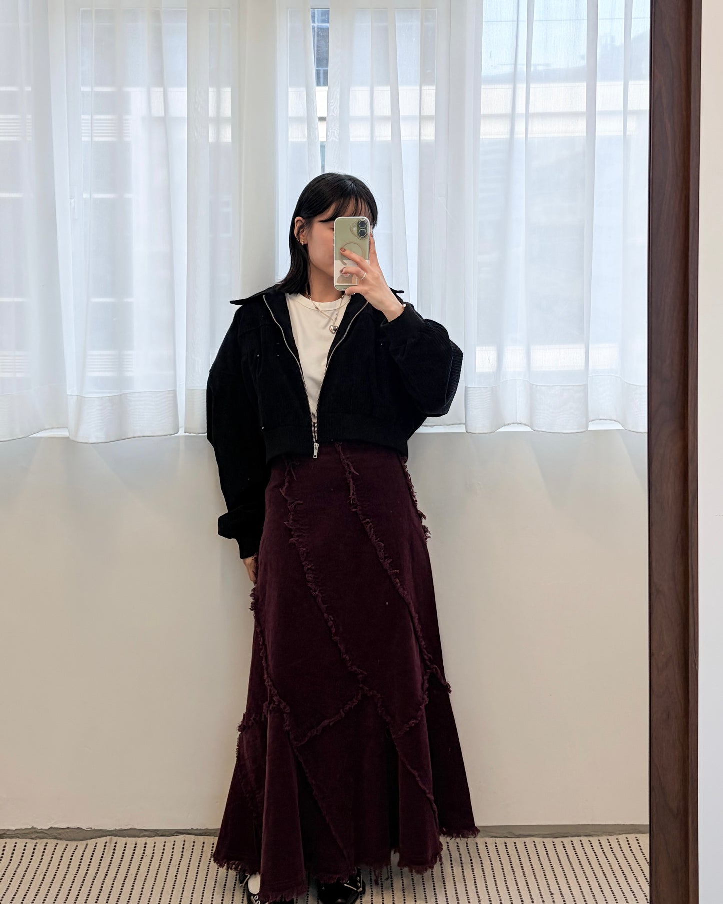 JK48- Corduroy Zip Cardigan | Ivory | Brown | Black