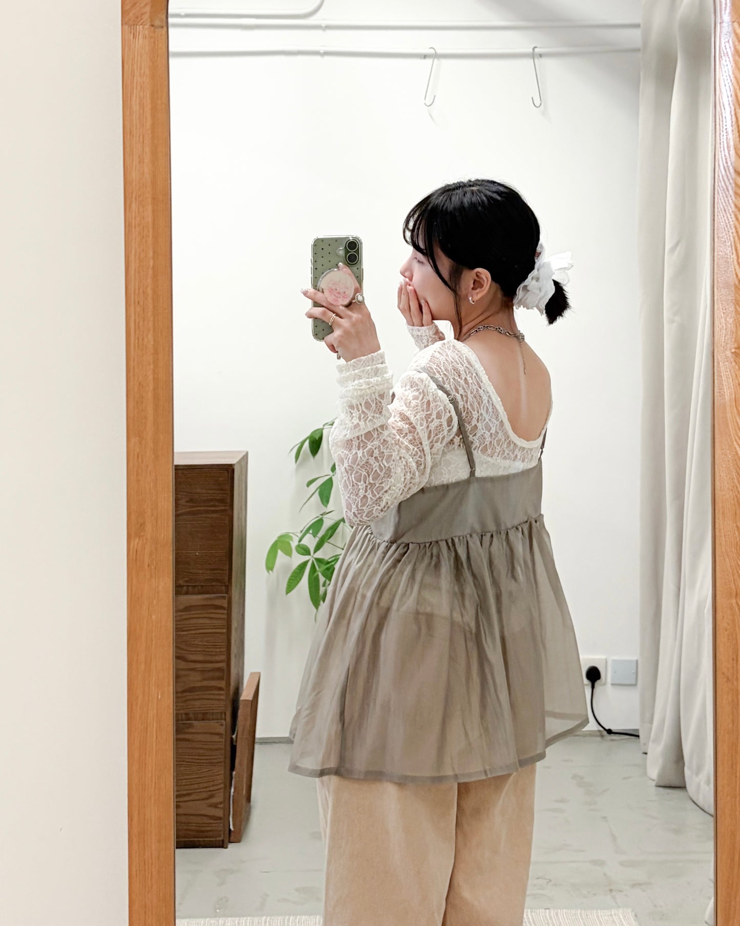 TP751- Lace Camisole Vest Top | White | Grey | Black