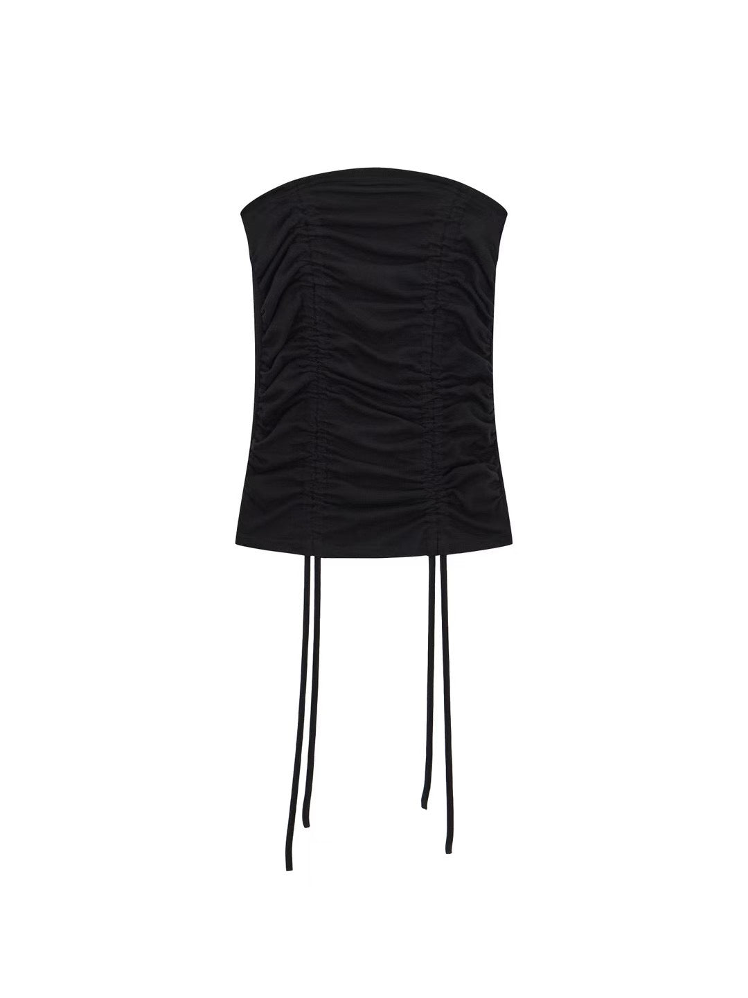 TP813- Drawstring Tube Top | White | Grey | Black