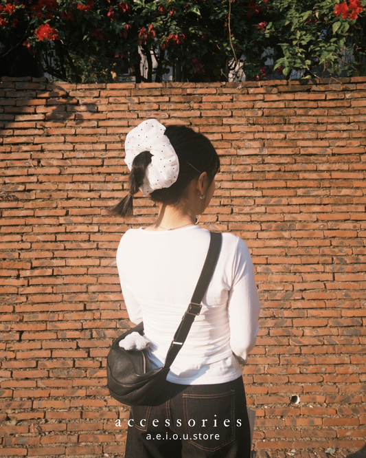 AC284- 波波點網紗橡筋圈  ( 橡筋圈體積較大不設平郵 )