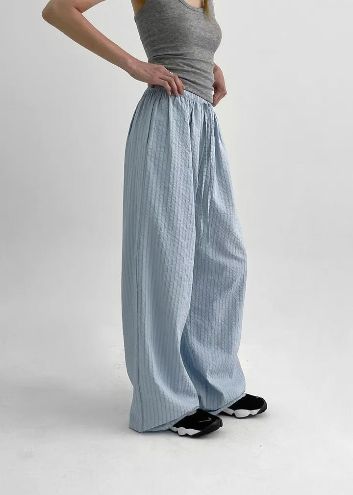 PT86- Summer Pants | Stripe Blue | Stripe Black