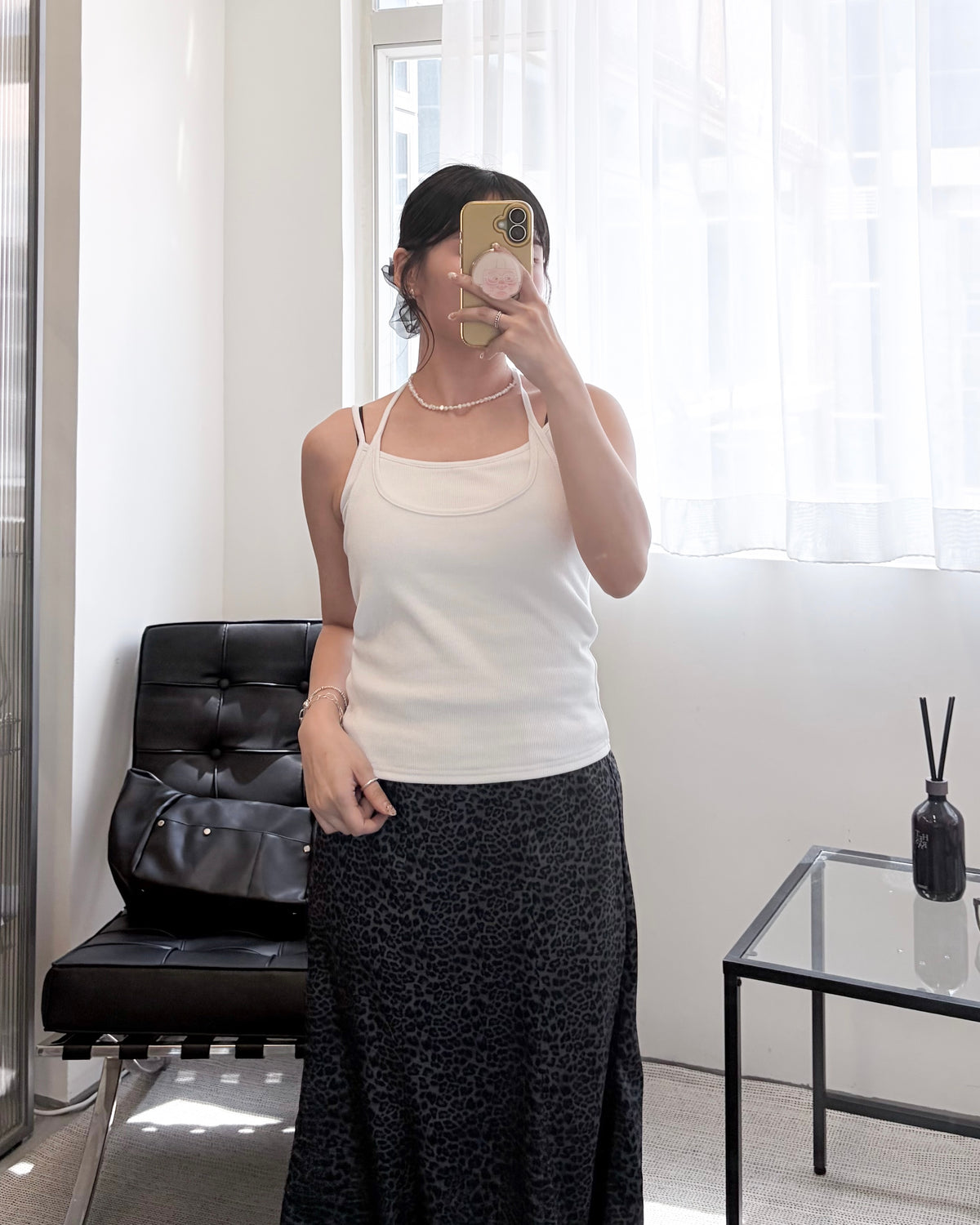 TP841- 3 Color Camisole with Cup | White | Brown | Black