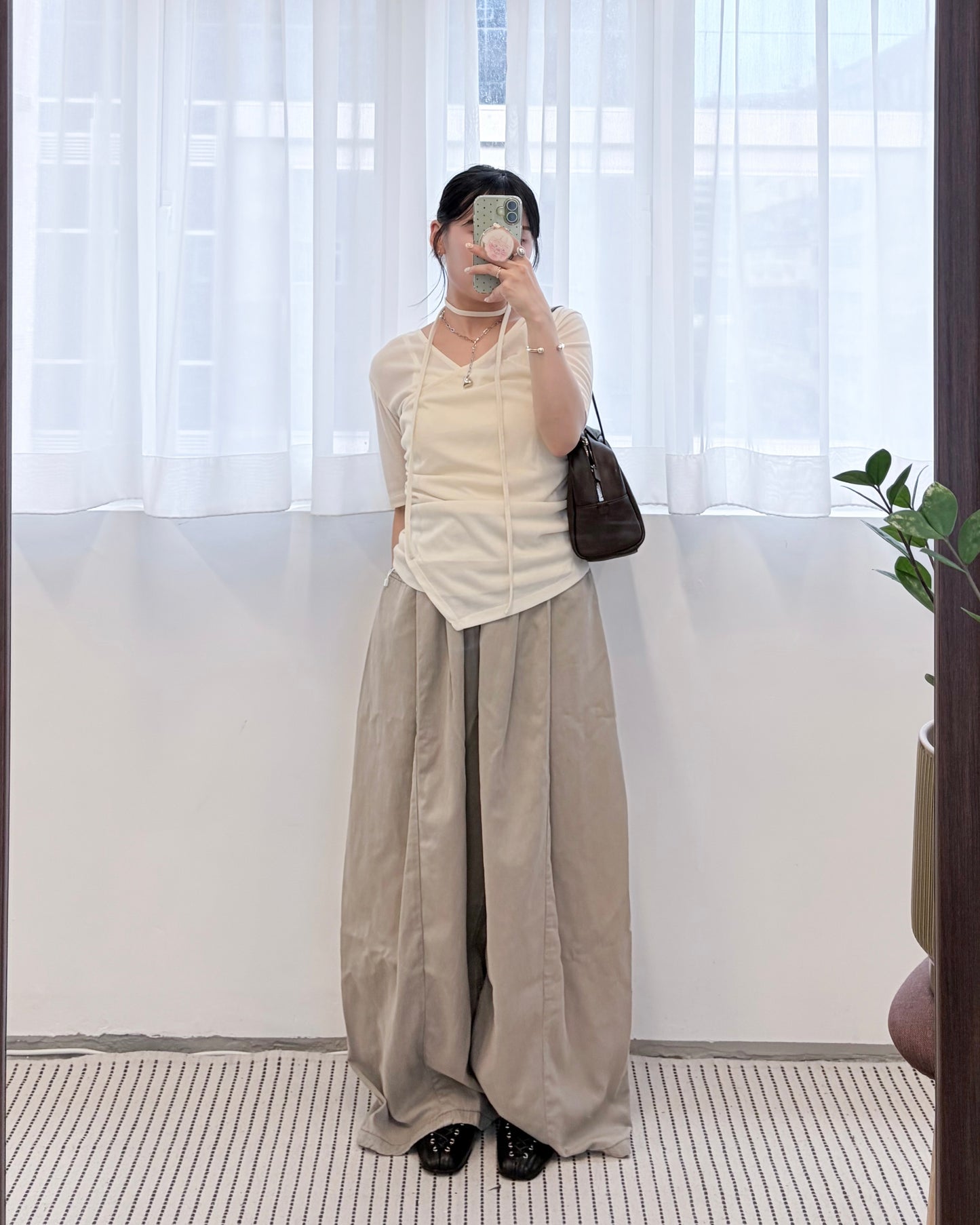 TP801- 2 Way draped Pullover | Cream | Grey | Black