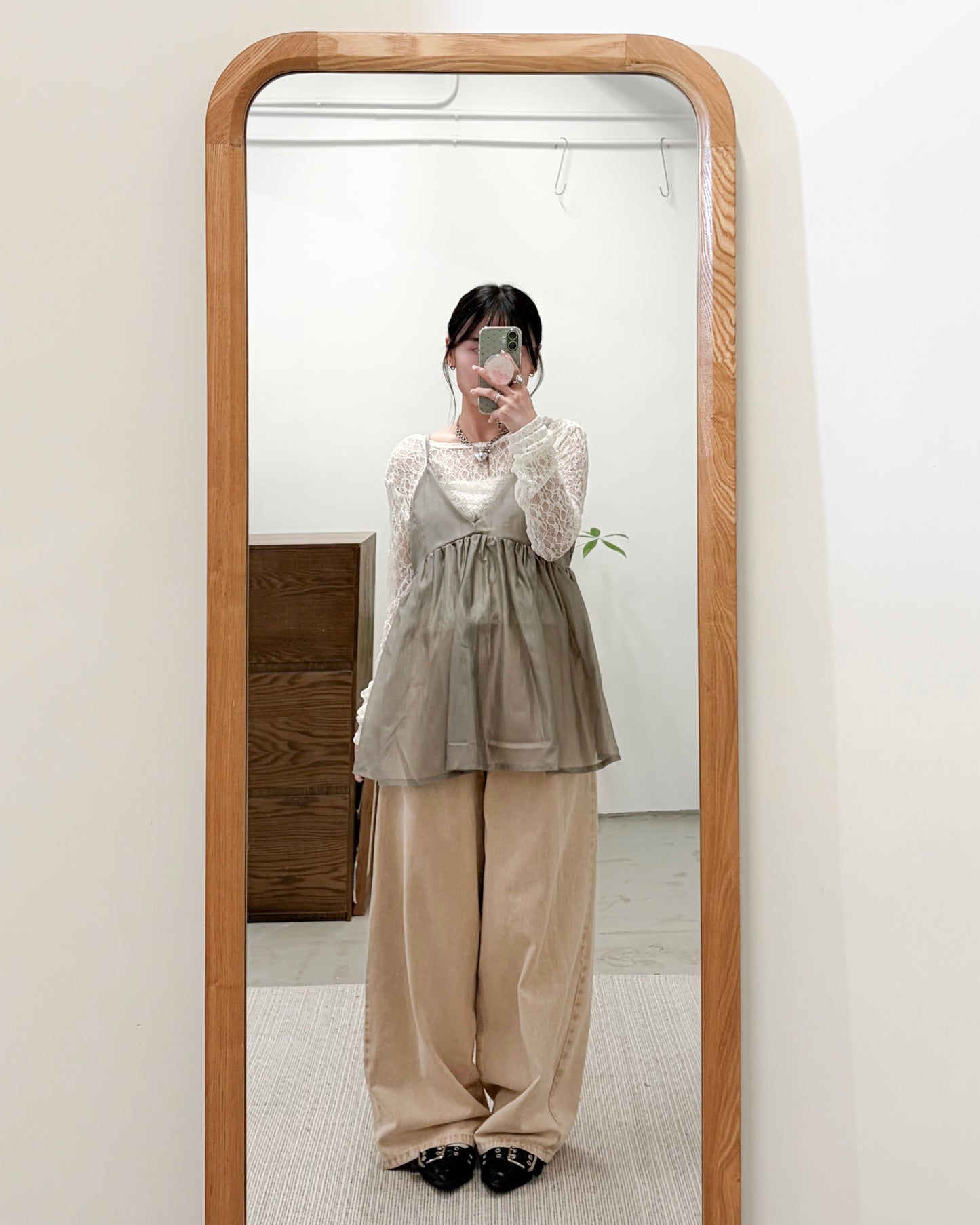 PT109- Denim Tuck Pant | Yellow | Grey