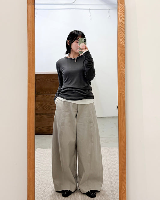 PT108- Baggy Pants | Light Grey | Charcoal | White