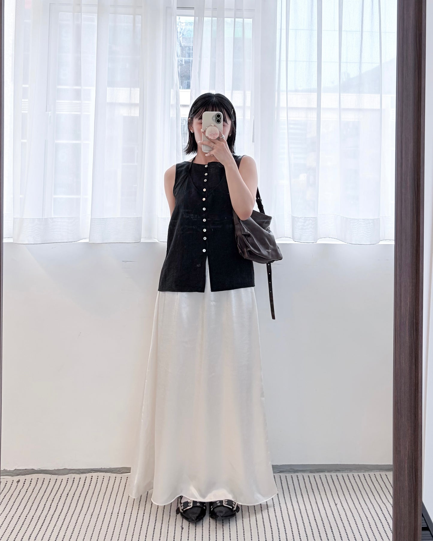 TP829- Office Vest | White | Black