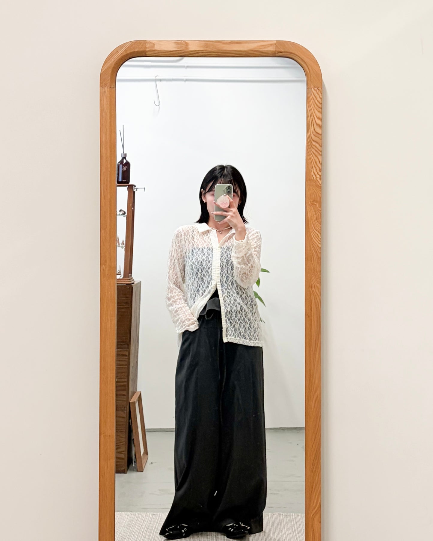 PT107- Ruffle Waist Pants | Light Grey | Charcoal ( 顯高顯瘦！ )