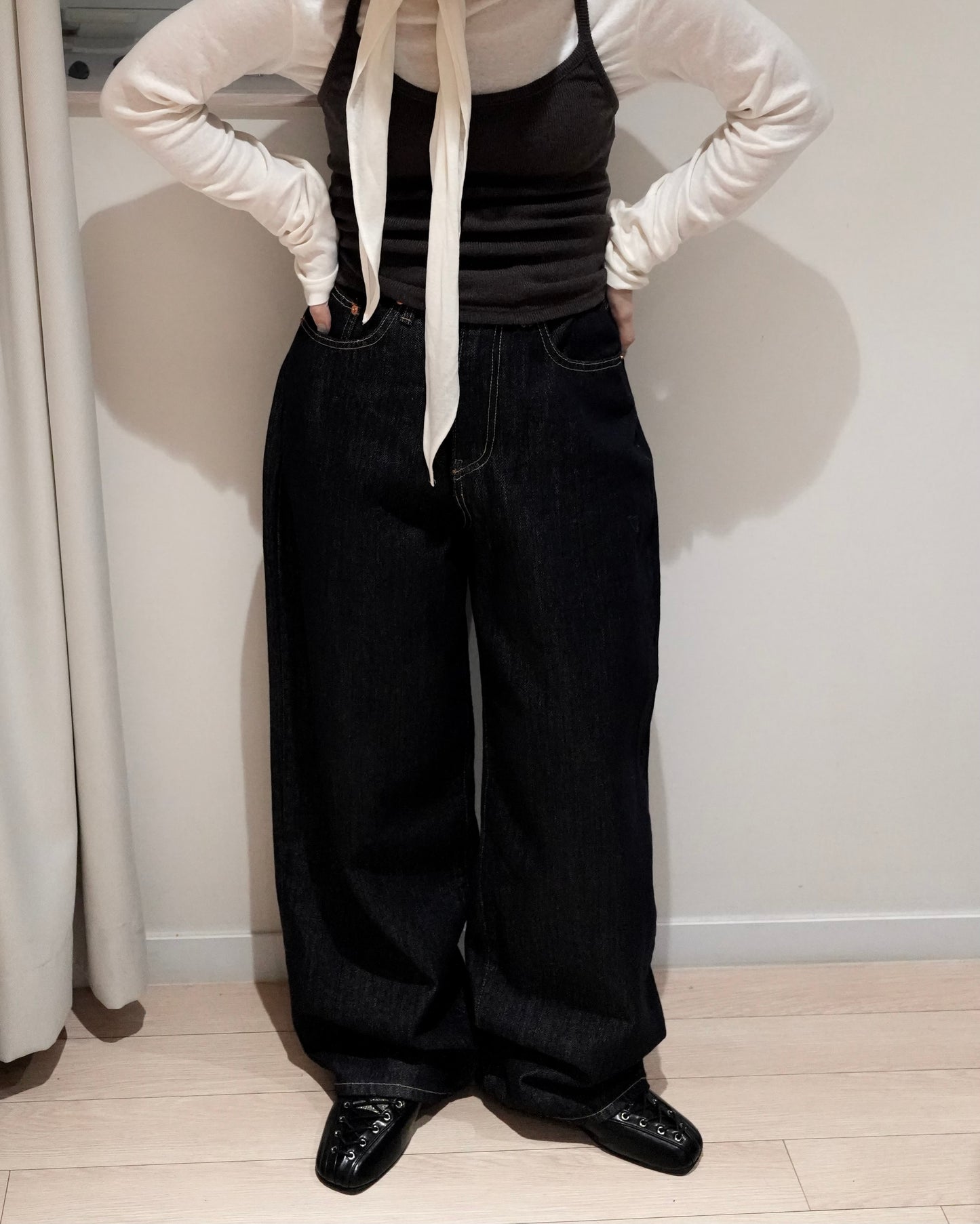 PT103- Stripe Denim Jeans | S / M