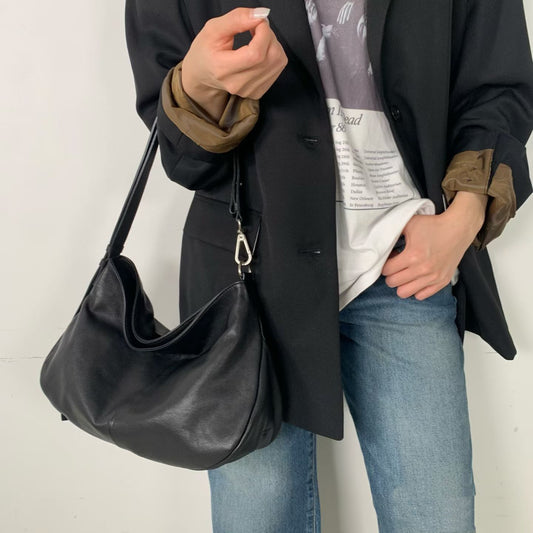 羊皮 / 麂皮 法式皮搭包 ( Small size )