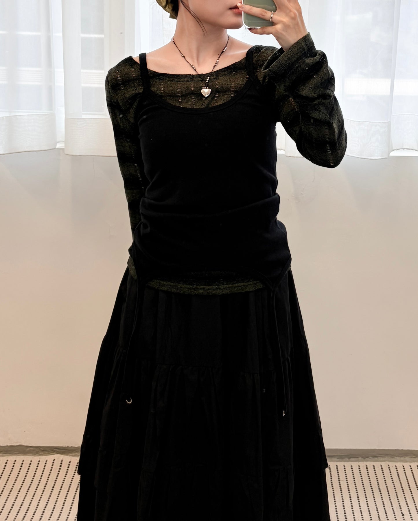 TP679- Design Vest Top | Grey | Black