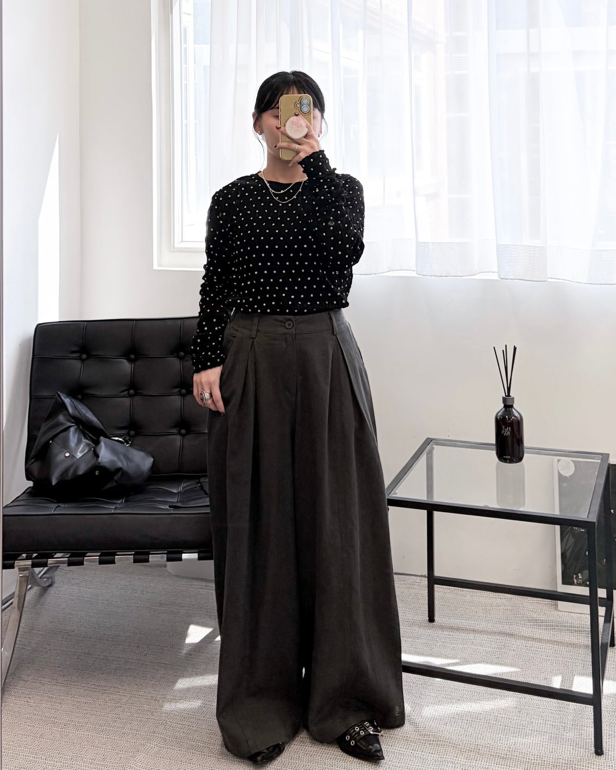 PT127- 小個子 Wade Pants | Ivory | Brown | Charcoal