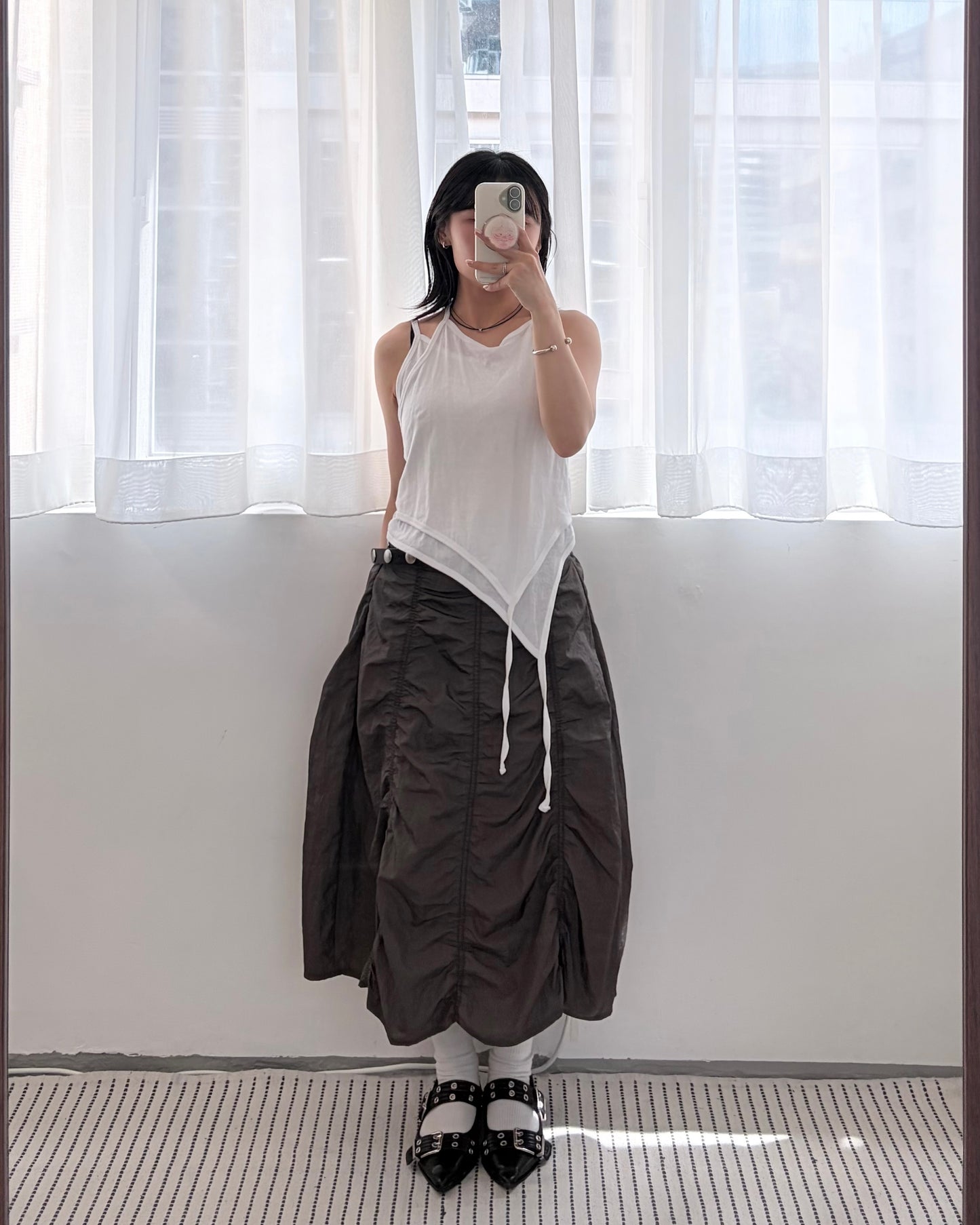 TP810- Neck Vest Layer Vest | White | Charcoal