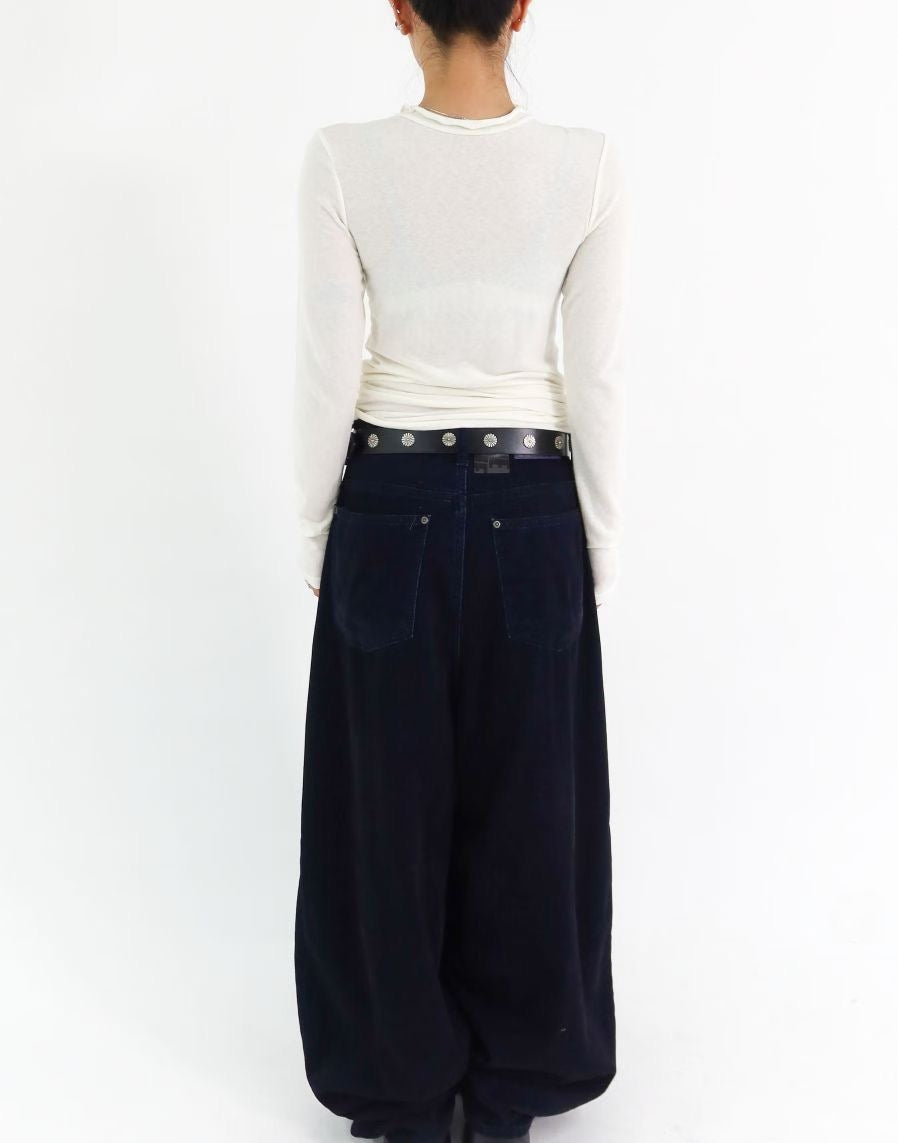 BT11- 粗身小花花配飾PU皮帶