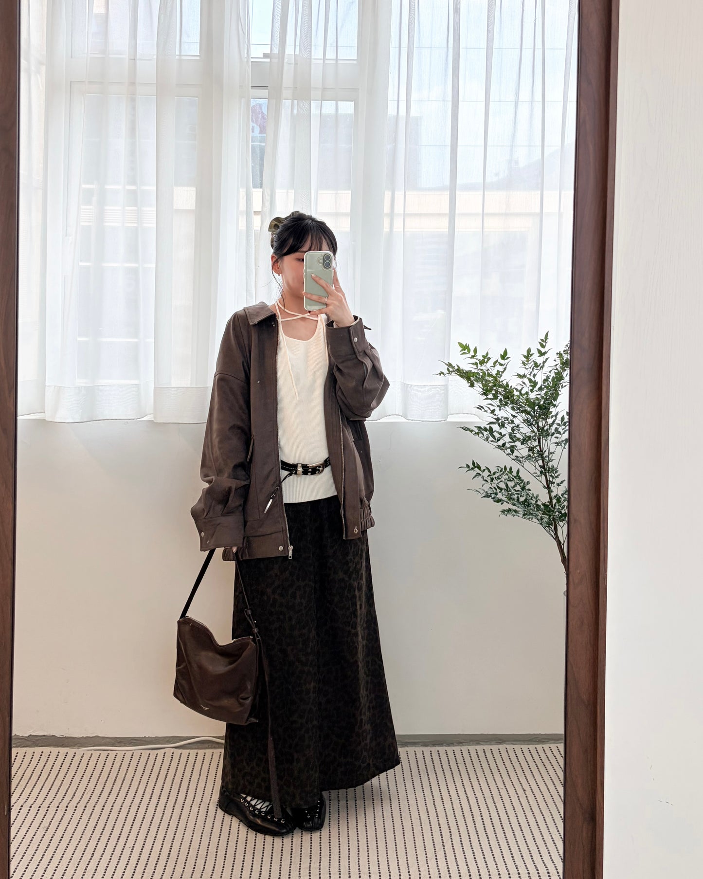 JK42- Unwash Collar Blouse Jacket | Milk Tea | Grey | Brown