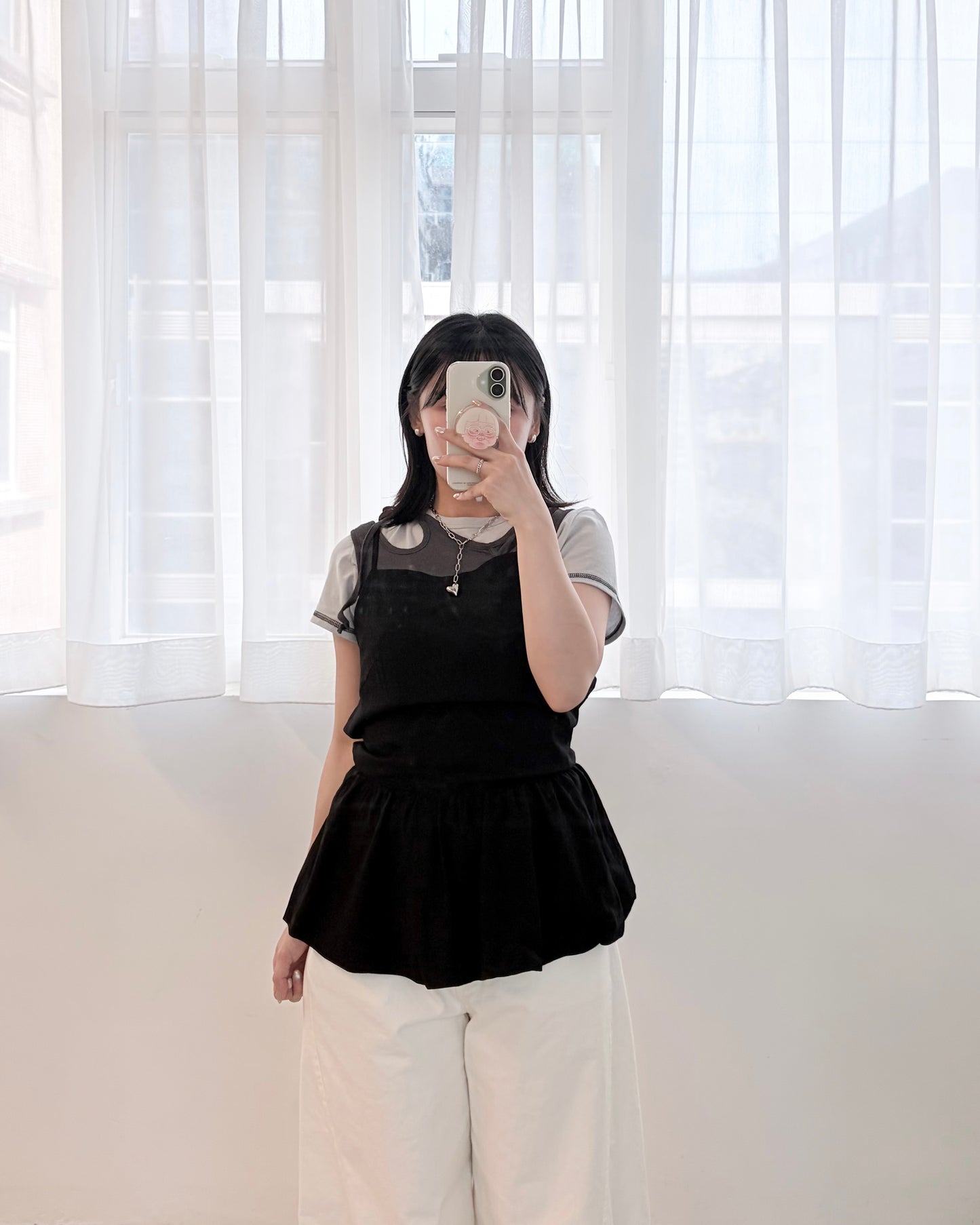 TP816-  背多分背心 | White | Black