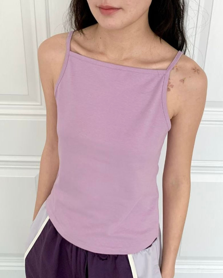 TP788- Colorful Off-shoulder camisole | White | Black | Blue | Green | Pink | lime