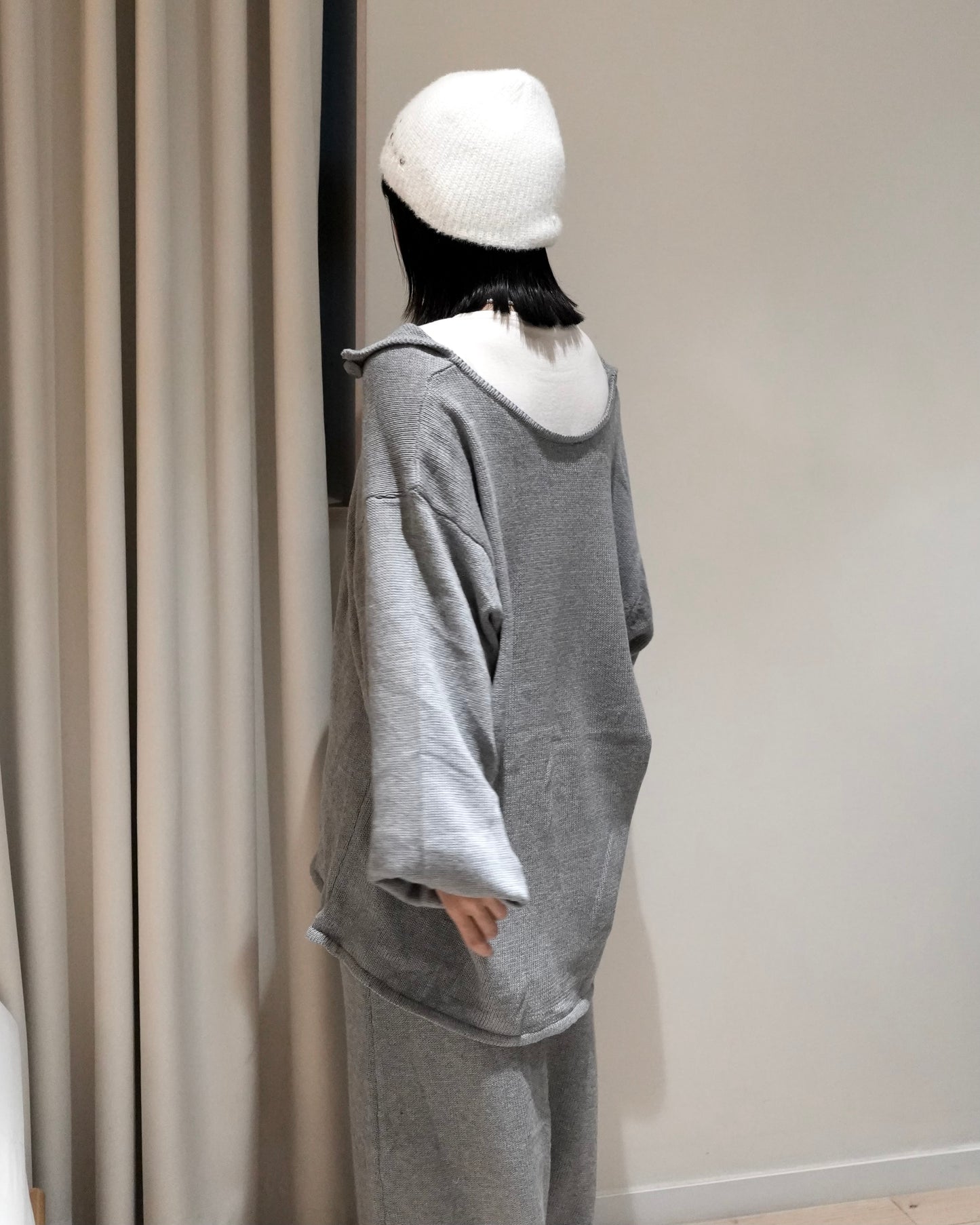 TP705- 3 Way Set Top With Skirt | Grey | Black ( 上衣+ 半截裙 2 件 )