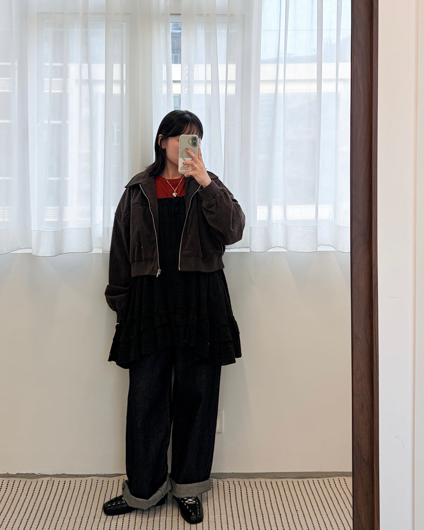 JK48- Corduroy Zip Cardigan | Ivory | Brown | Black